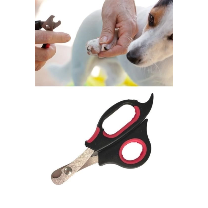 Büyük Irk Köpek Kedi Çelik Uçlu Evcil Hayvan Tırnak Makası Pati Bakım Aleti Ergonomik Kaymaz