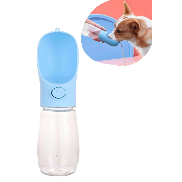 450 ml Taşınabilir Butonlu Evcil Hayvan Suluğu