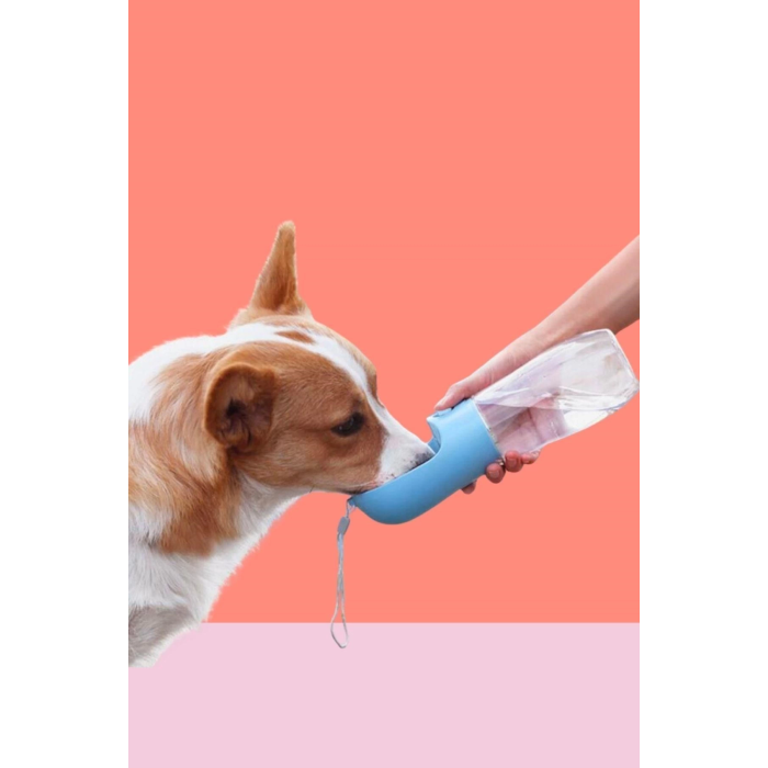 450 ml Taşınabilir Butonlu Evcil Hayvan Suluğu