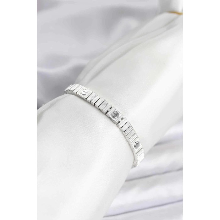 BFS Gümüş Renk VIP Seri Bileklik