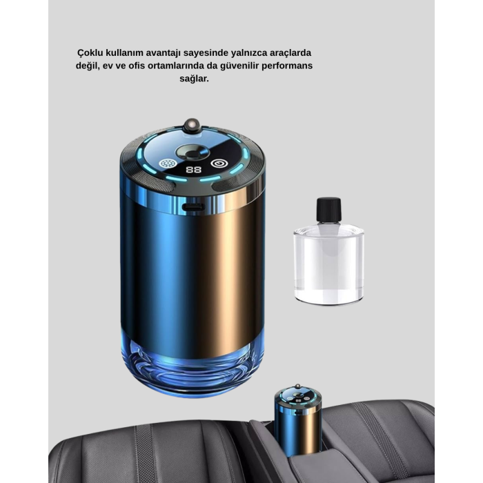 Araç İçi Difüzör Yıldız Projeksiyonlu ve Aromaterapi Özellikli