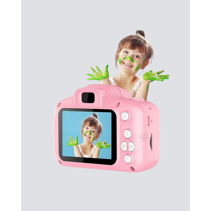 8 Megapiksel Mini Çocuk Kamerası HD Ekranlı Darbeye Dayanıklı ve Şarjlı