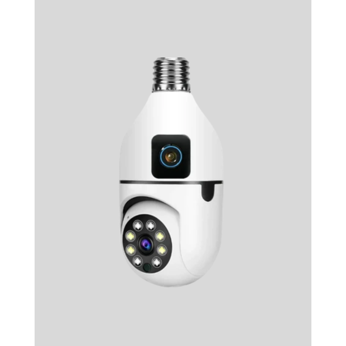 1080P WiFi Ampul Kamera Uzaktan Erişimli Hareket Sensörlü Gece Görüşlü