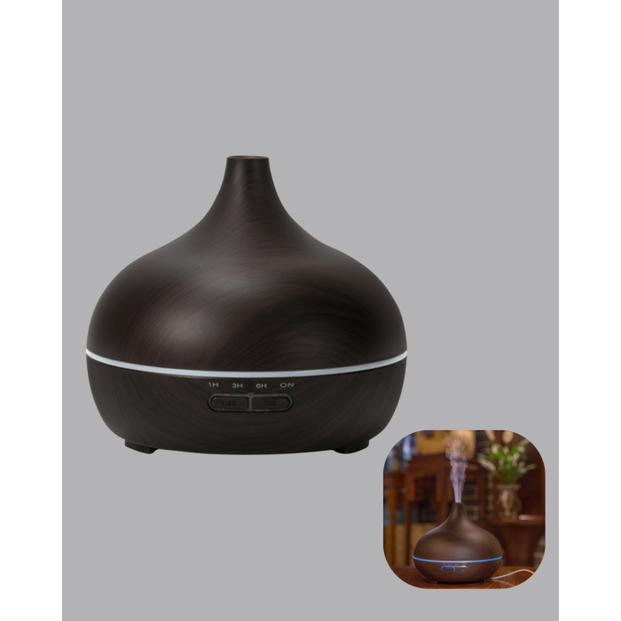 550 ml Ultrasonik Uçucu Yağ Difüzörü 7 Renk LED Işıklı ve Zaman Ayarlı