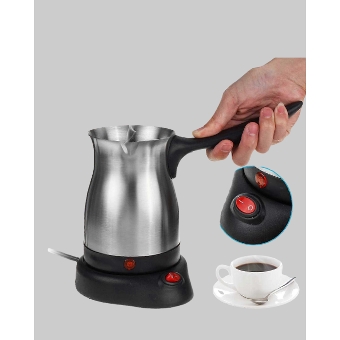 800W Paslanmaz Elektrikli Cezve Gizli Rezistans ve Ergonomik Kulp