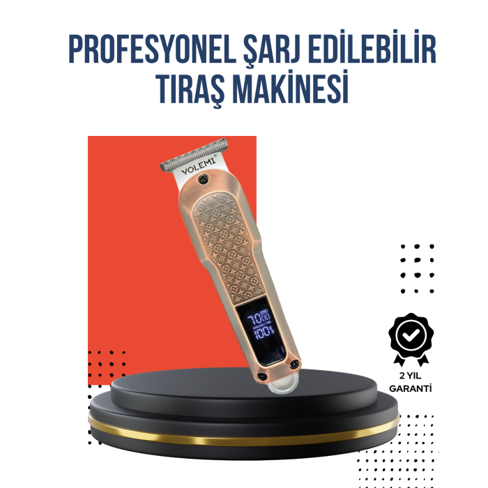 Profesyonel Saç Tıraş Makinesi – 7000RPM Güçlü Motor ve 4 Kademeli Ayar