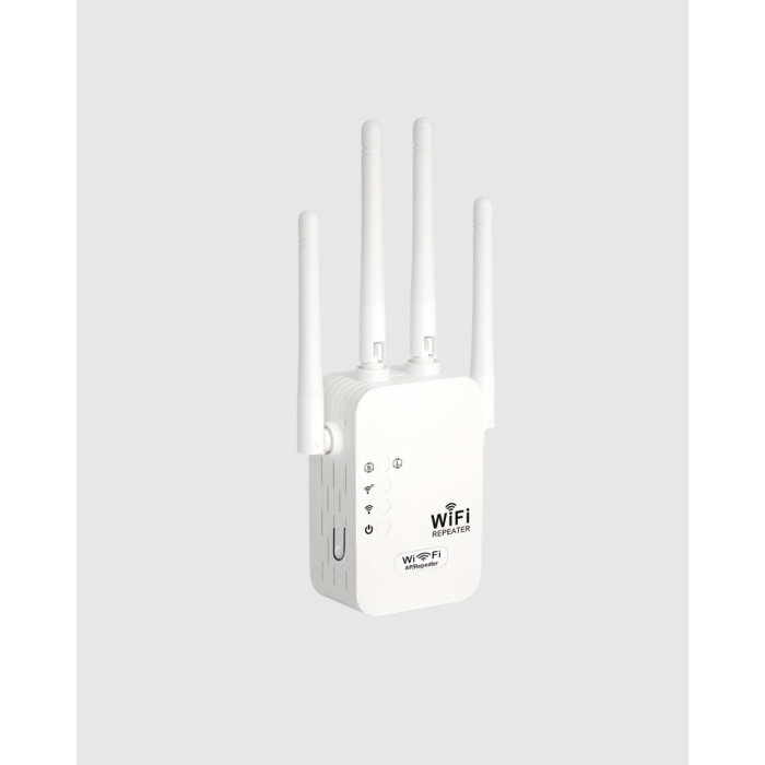 Antenli WiFi Repeater 300m2 Kapsama Alanı WPA3 Güvenlikli