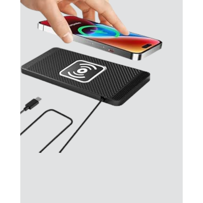Manyetik Şarj Pedi 7.5W 10W 15W Hızlı Şarj Kaymaz Tabanlı