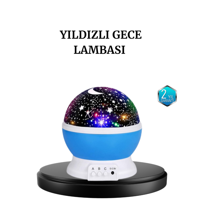 Renkli LED Gece Lambası 6 Işık Modlu Çocuk Odası Atmosfer Aydınlatma