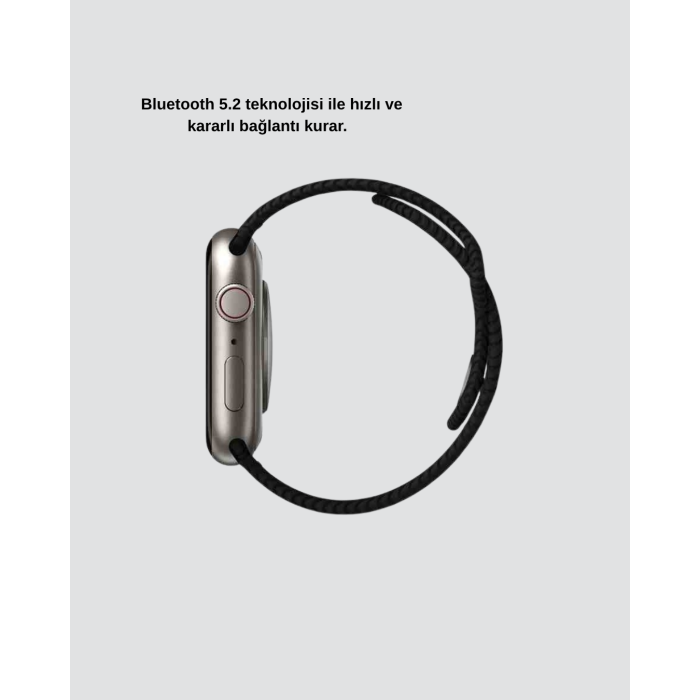 Bluetooth 5.2 Akıllı Saat Kablosuz Şarjlı Sesli Asistanlı 420 mAh Günlük Kullanım