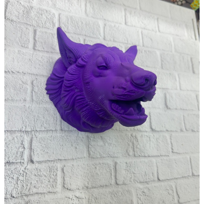 Mor Kurt Figürü Duvar Aksesuarı