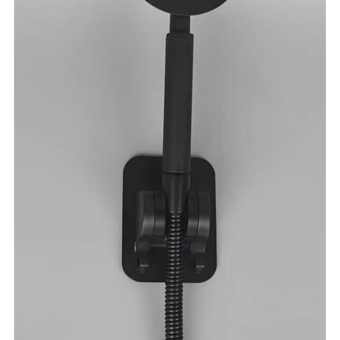 BFS Yapışkanlı Duş Başlığı Tutucu Ayarlı Askılı Siyah