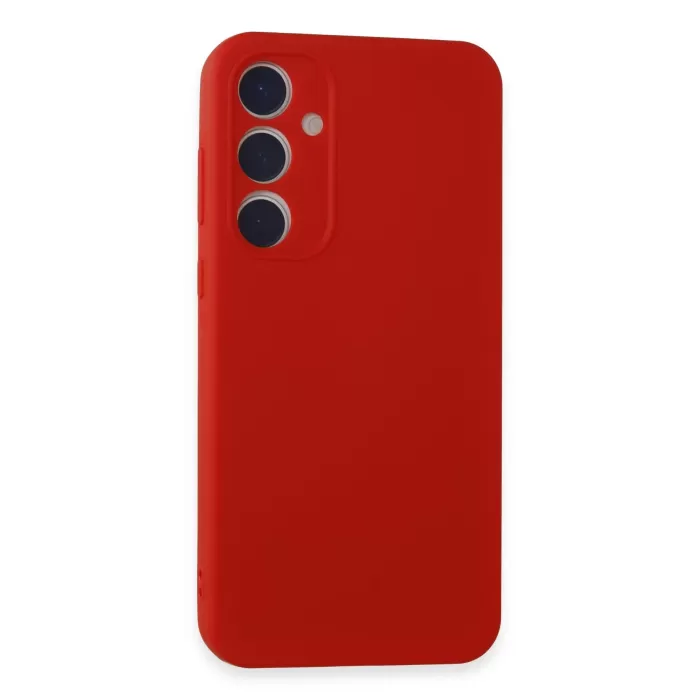 Newface Samsung Galaxy A55 5G Kılıf First Silikon - Kırmızı