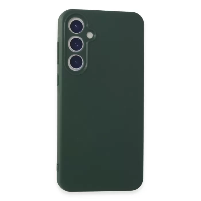 Newface Samsung Galaxy A55 5G Kılıf First Silikon - Koyu Yeşil