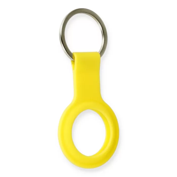 Newface Airtag Silikon Kılıf - Sarı