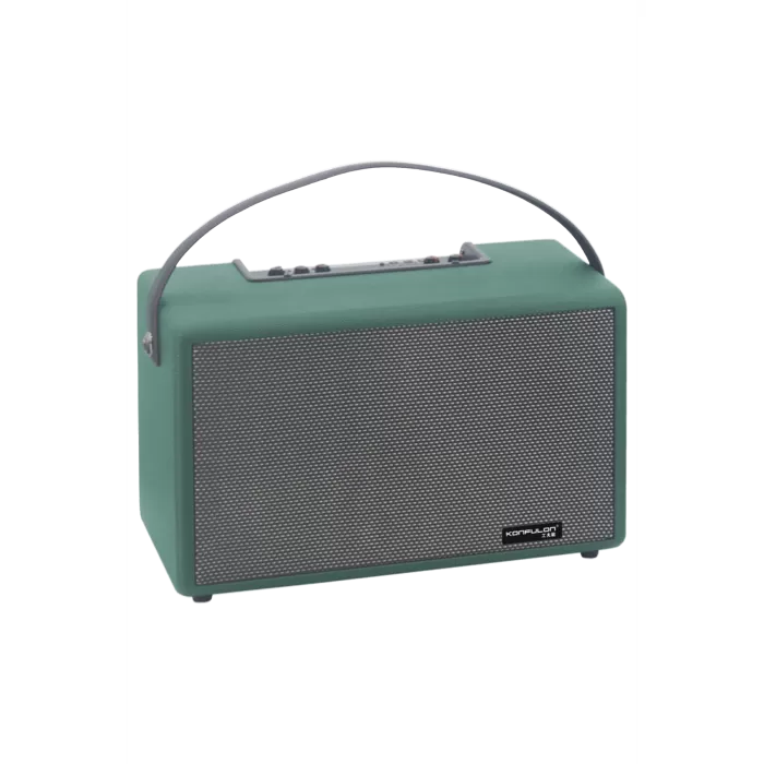 Konfulon F32 2x50W Sürücülü 2 Adet Mikrofonlu BT 5.2 Kablosuz Hoparlör - Yeşil