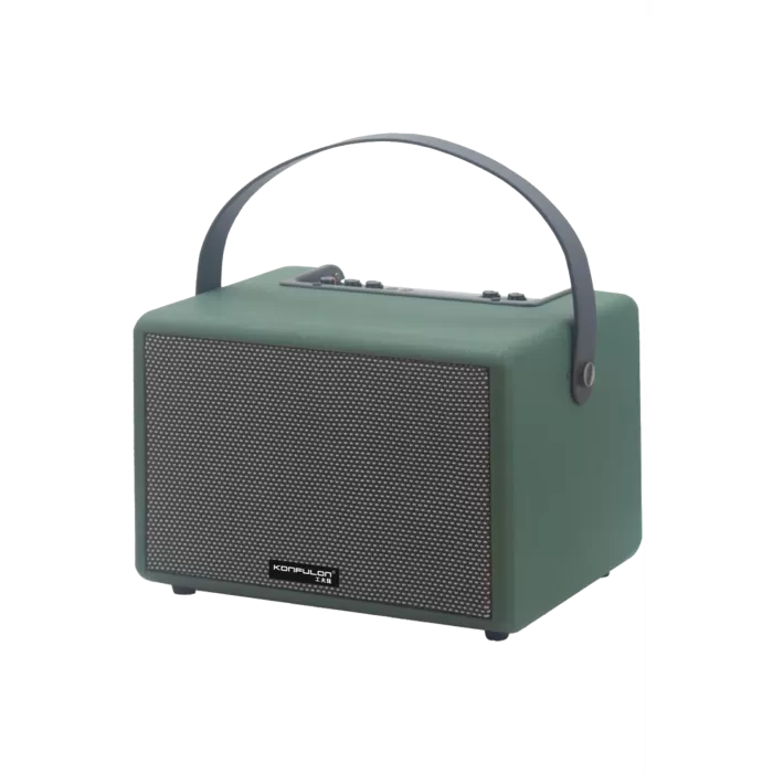 Konfulon F31 50W Sürücülü 2 Adet Mikrofonlu BT 5.2 Kablosuz Hoparlör - Yeşil