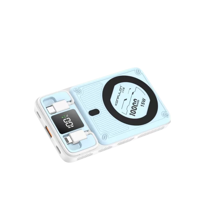 Konfulon M25W 10.000 mAh 20W PD Magsafe Powerbank - Mavi