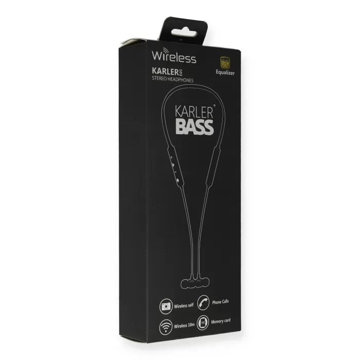 Karler Bass KR103 Kablosuz Kulaklık - Siyah