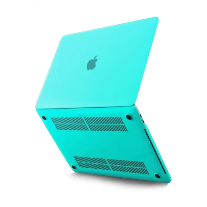 Newface Macbook Pro 13 2021 Macbook Buzlu Kapak - Yeşil