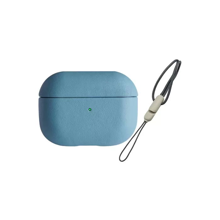 Newface Airpods Pro 2 (2.nesil) 405 Deri Kılıf - Sierra Blue