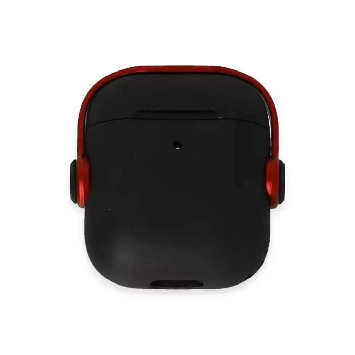 Newface Airpods 2 (2.nesil) Cool Kılıf - Siyah-Kırmızı
