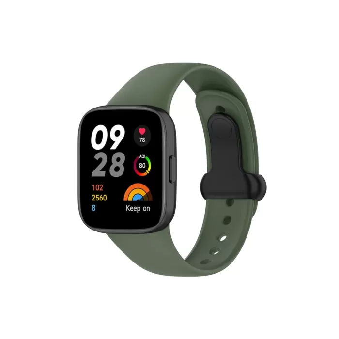 Newface Xiaomi Redmi Watch 3 Origin Silikon Kordon - Koyu Yeşil