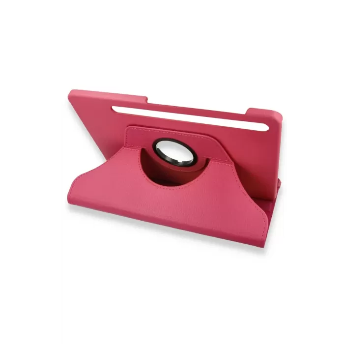 Newface Samsung Galaxy X800 Tab S8 Plus 12.4 Kılıf 360 Tablet Deri Kılıf - Pembe