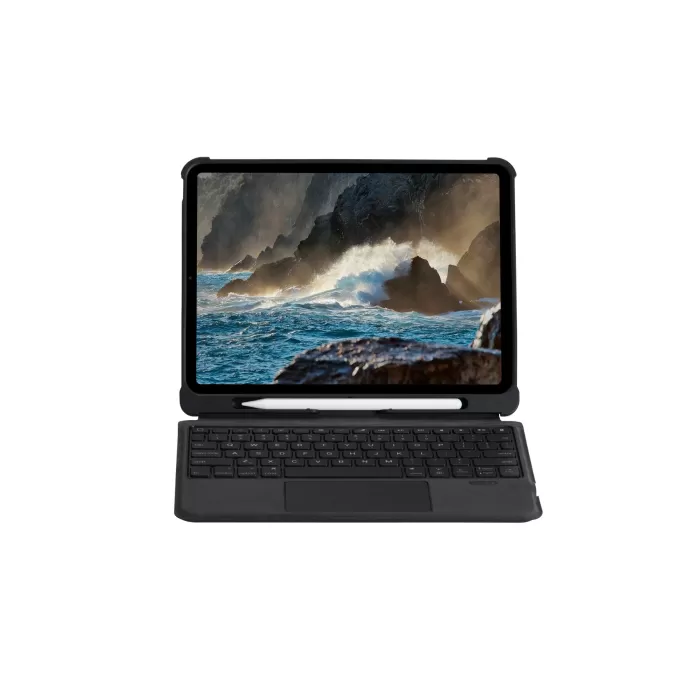 Newface T5206D iPad 10.2 (7.nesil) Kılıf İnter Ledli Klavyeli Tablet Kılıfı - Siyah