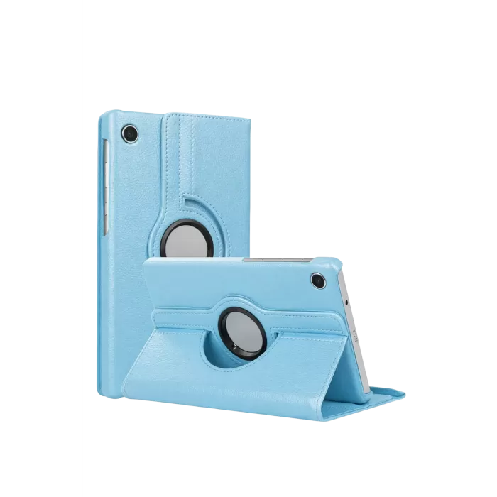 Newface Samsung Galaxy Tab A11 360 Tablet Deri Kılıf - Turkuaz