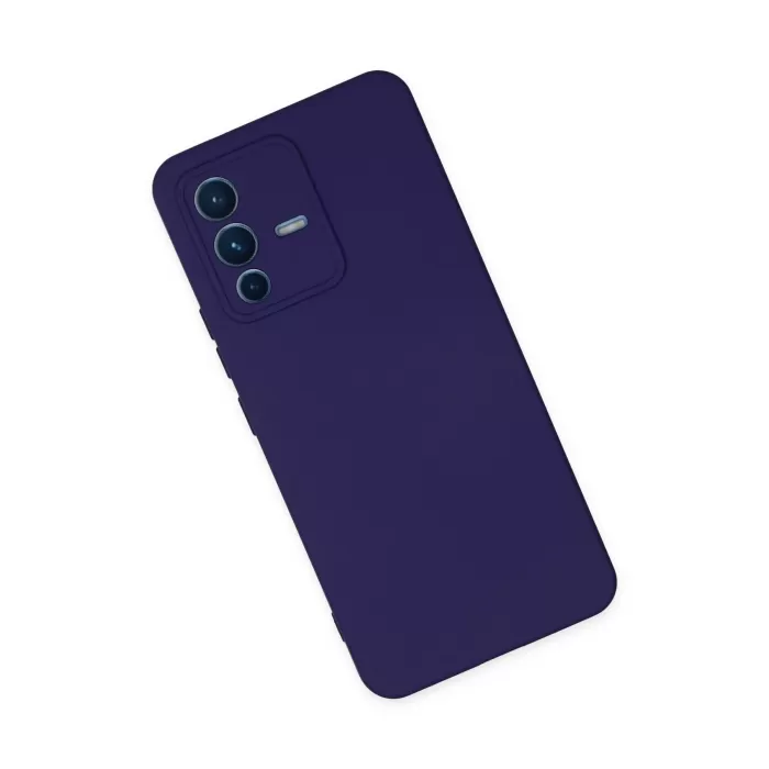 Newface Vivo V23 5G Kılıf Nano içi Kadife Silikon - Mor