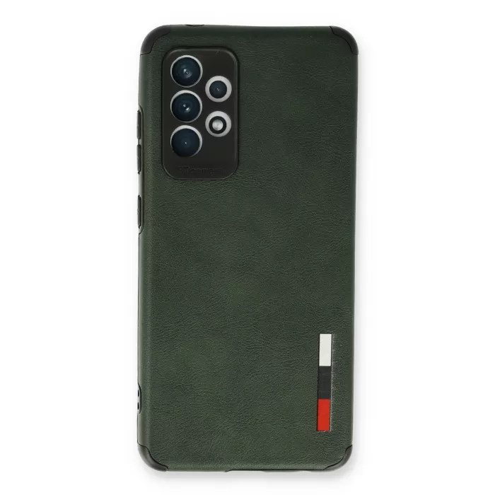 Newface Samsung Galaxy A33 5G Kılıf Loop Deri Silikon - Yeşil