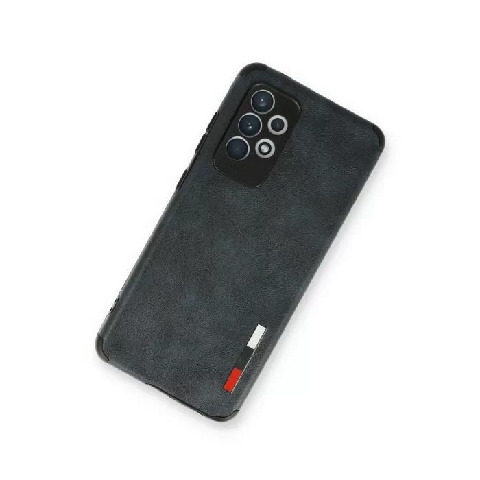 Newface Samsung Galaxy A73 5G Kılıf Loop Deri Silikon - Lacivert