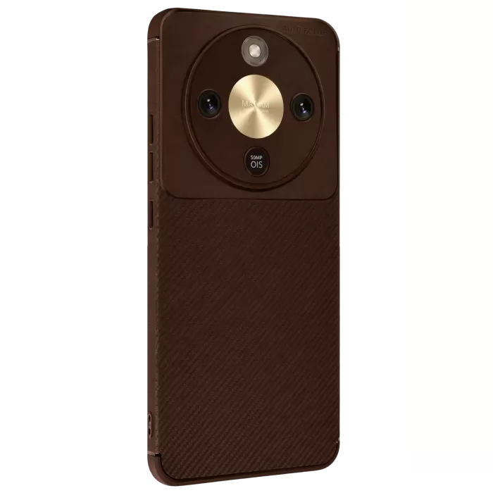 Newface Huawei Honor Magic 8 Lite Auto Focus Karbon Kapak - Kahverengi