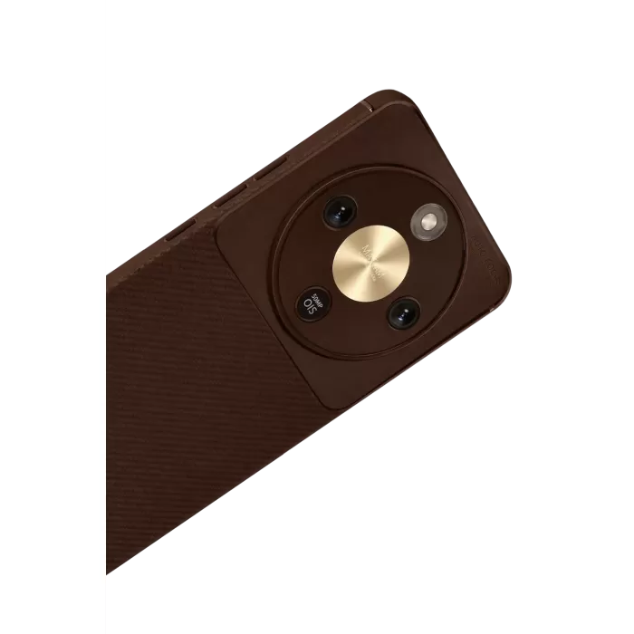 Newface Huawei Honor Magic 8 Lite Auto Focus Karbon Kapak - Kahverengi