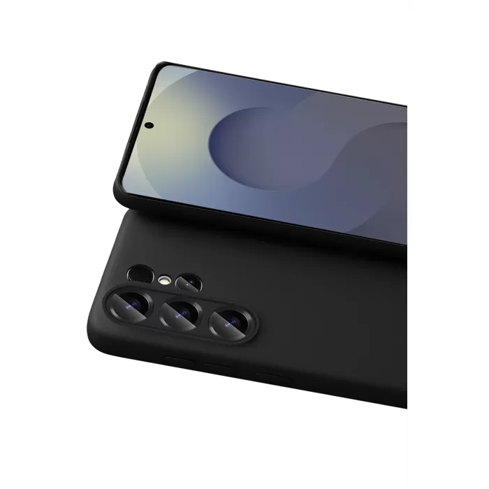 Newface Samsung Galaxy S26 Ultra Nano içi Kadife Silikon - Siyah