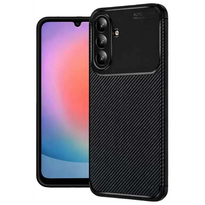 Newface Samsung Galaxy S26 Plus Auto Focus Karbon Kapak - Siyah