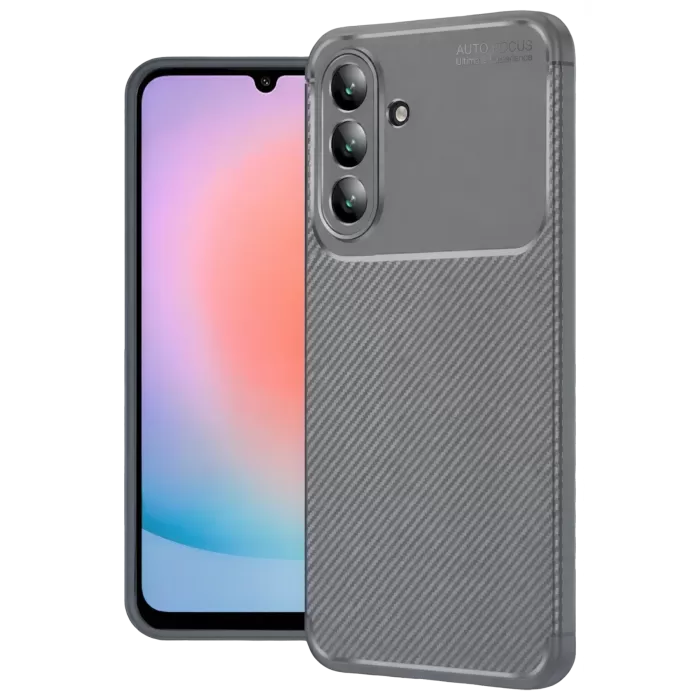 Newface Samsung Galaxy A57 5G Auto Focus Karbon Kapak - Gri