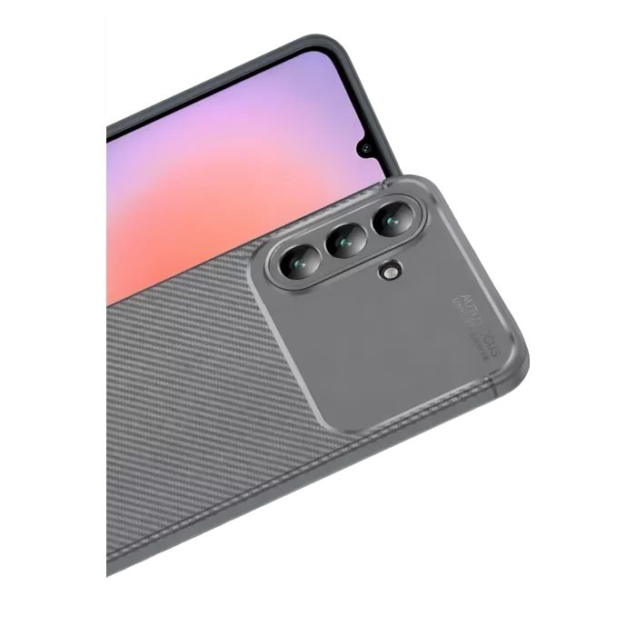 Newface Samsung Galaxy A57 5G Auto Focus Karbon Kapak - Gri