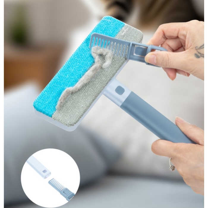 Çift Yönlü Evcil Hayvan Tüy Toplayıcı ve Yüzey Temizleme Fırçası