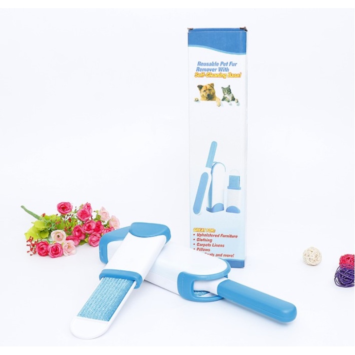 Tüy Toz Temizleyici Fırça Seti 2li Mavi KUTULU