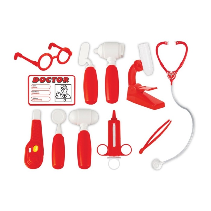 03 310 DOKTOR SETİ ÇANTALI KIRMIZI