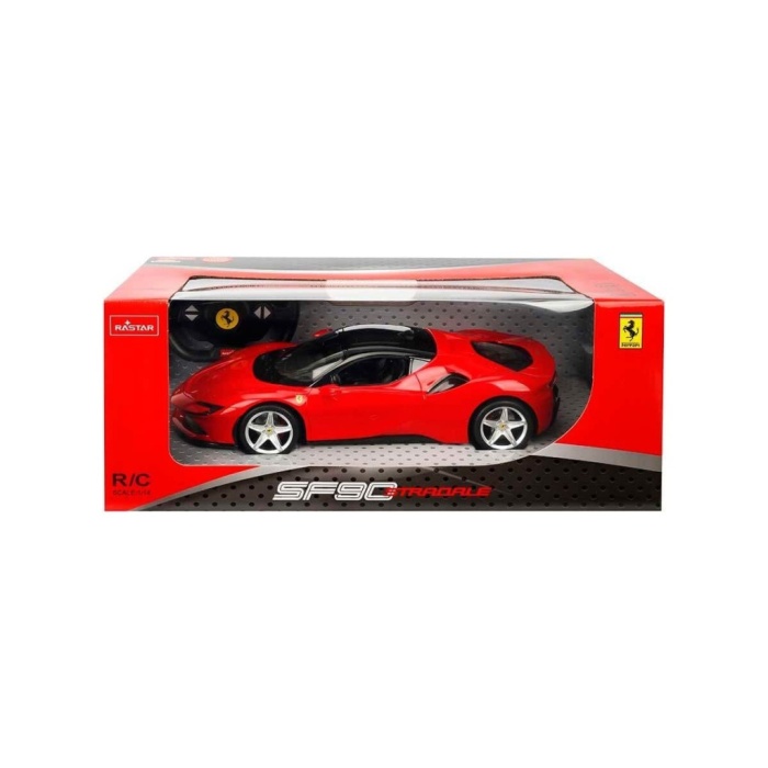 97300 1:14 Ferrari SF90 Stradale Işıklı Uzaktan Kumandalı Araba 34 cm -