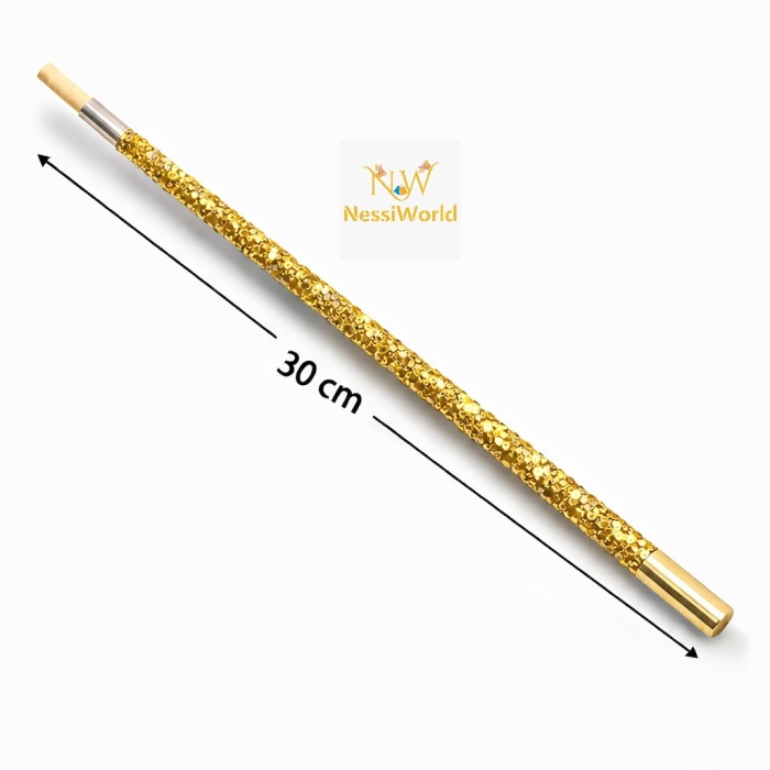 30 cm Altın Gold Payetli Sigara Tutacağı – 1920’ler Gatsby Parti Aksesuarı