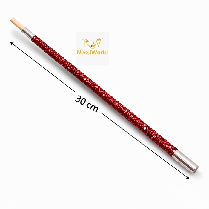 30 cm Kırmızı Payetli Sigara Tutacağı – 1920’ler Gatsby Parti Aksesuarı