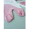 Lucky   Nakışlı Es Çizgi Boy Şapkalı Kız Bebek Tulumu Pembe