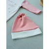 Lucky   Nakışlı Es Çizgi Boy Şapkalı Kız Bebek Tulumu Pudra