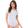 Moda Çizgi Bayan Kısa Kol Çıtçıtlı Body 242
