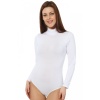 Moda Çizgi Bayan Uzun Kol  Boğazlı Çıtçıtlı Body 260