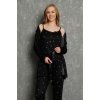 Moda Çizgi Kadın %100 Pamuk 3lü Sabahlık Pijama Takım  03